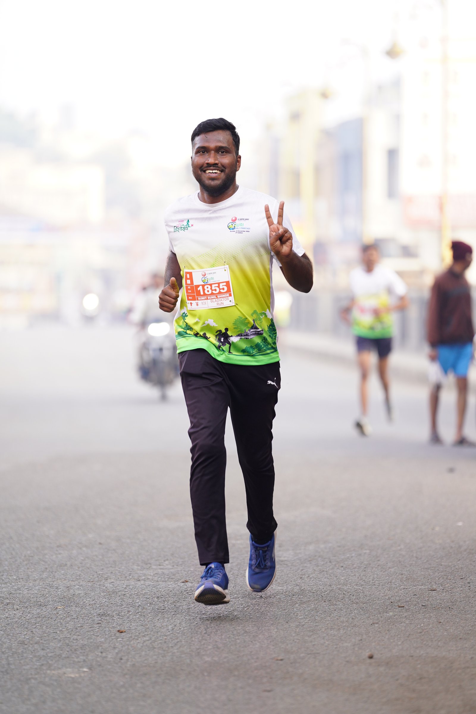 Athlete on race day